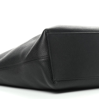 Valentino Garavani Grained Calfskin Rockstud Shoulder Tote Black 5 of 12