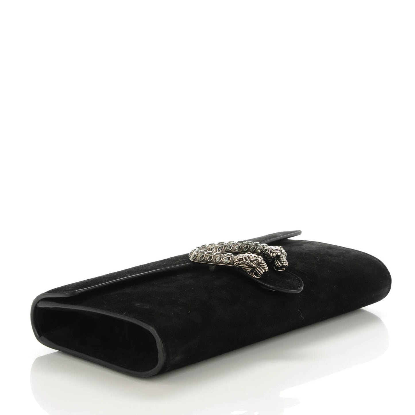 Suede Dionysus Clutch Nero Black