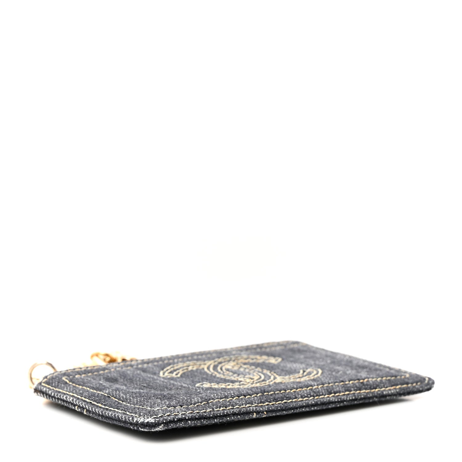 Chanel Denim CC Pouch Blue 4 of 7