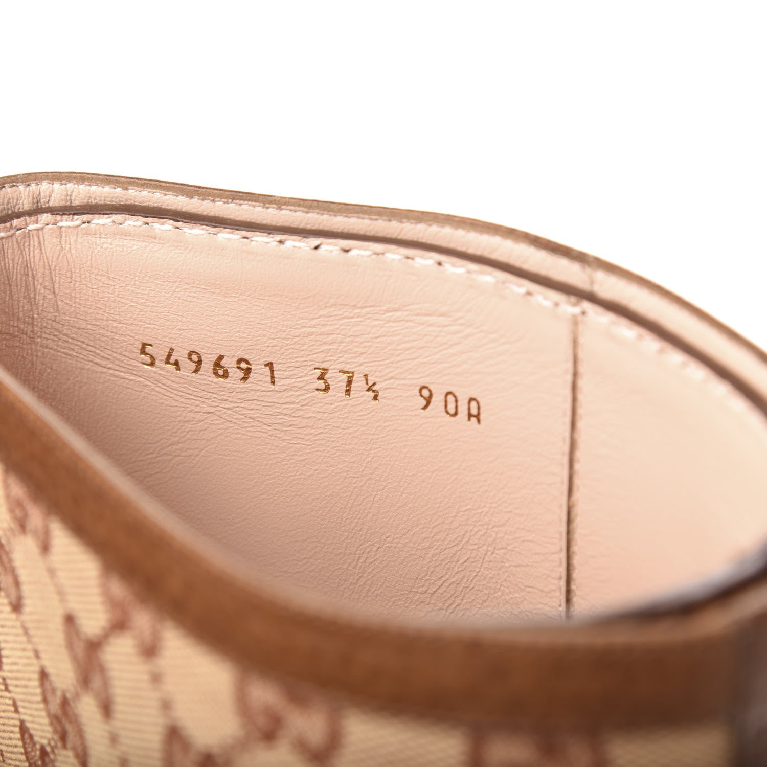 Gucci Monogram Canvas GG Boots 37.5 Beige Ruggine 9 of 11