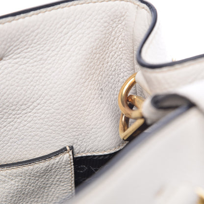 Prada Vitello Daino Top Handle Tote White 11 of 15