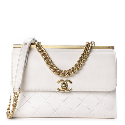 Chanel Lambskin Quilted Small Coco Lux Flap White 1 of 10