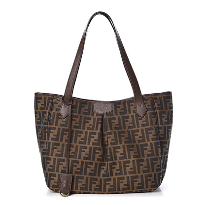 Fendi Zucca Vitello Artic Grande Shopping Tote Tobacco Castagna 1 of 7