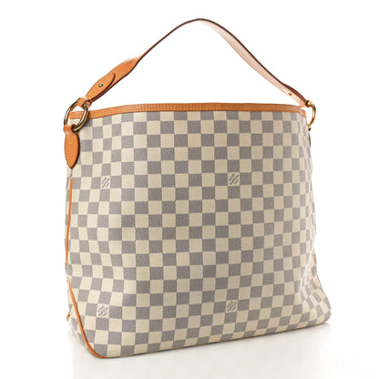 Louis Vuitton Damier Azur Delightful MM Rose Ballerine 3 of 12