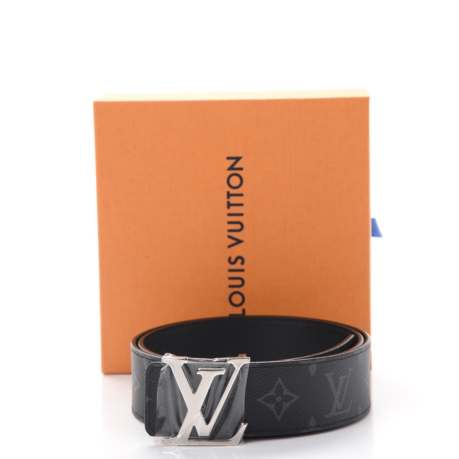 Louis Vuitton Monogram Eclipse Taigarama 40mm LV Initiales Reversible Belt 80 32 Black 8 of 8