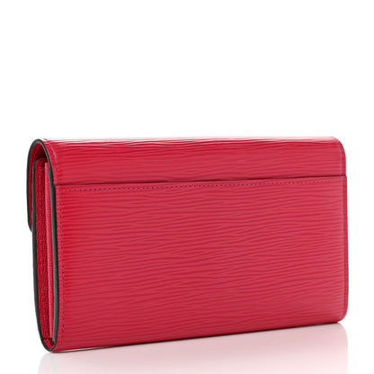 Louis Vuitton Epi Sarah Wallet NM Coquelicot 3 of 7
