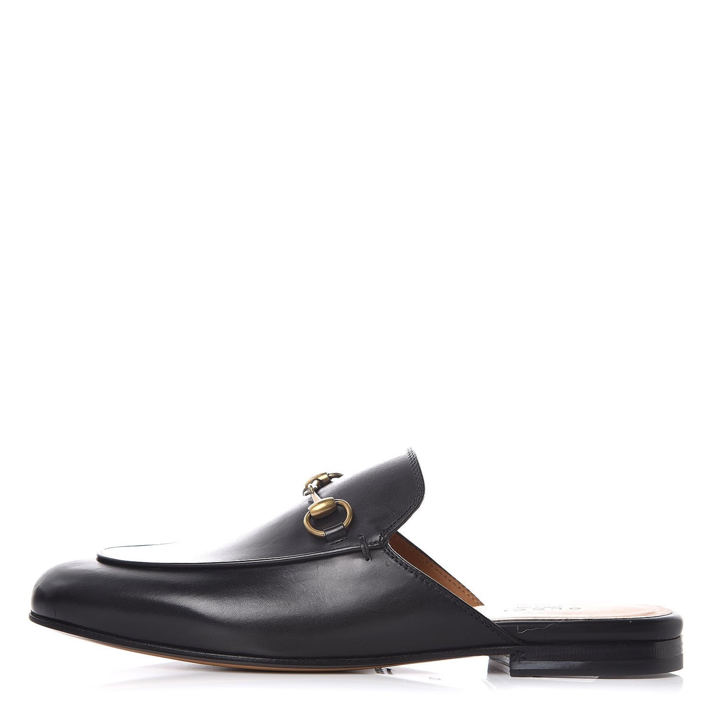 Calfskin Womens Princetown Slippers 37 Black