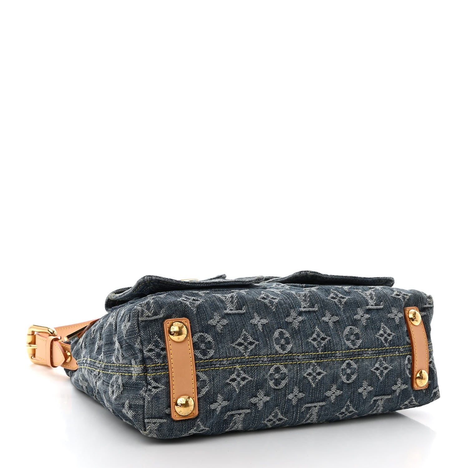Louis Vuitton Monogram Denim Baggy PM Blue 4 of 10