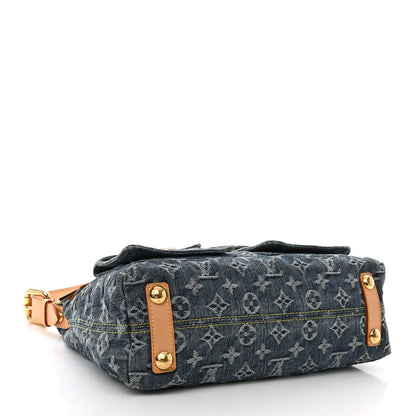 Louis Vuitton Monogram Denim Baggy PM Blue 4 of 10