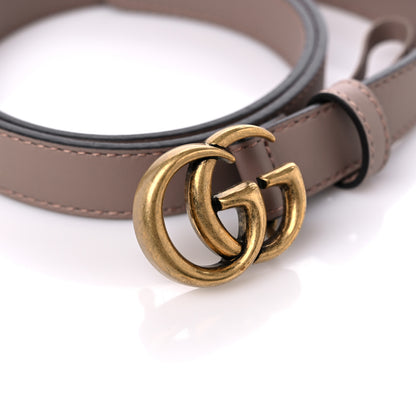 Gucci Calfskin Double G 20mm Belt 80/32 Porcelain Rose 5 of 5