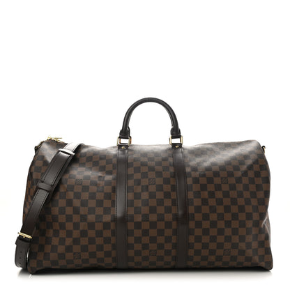 Louis Vuitton Damier Ebene Keepall Bandouliere 55 1 of 10