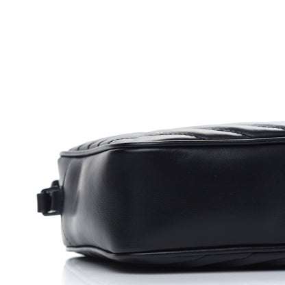 Saint Laurent Calfskin Matelasse Monogram Lou Camera Bag Black 8 of 10