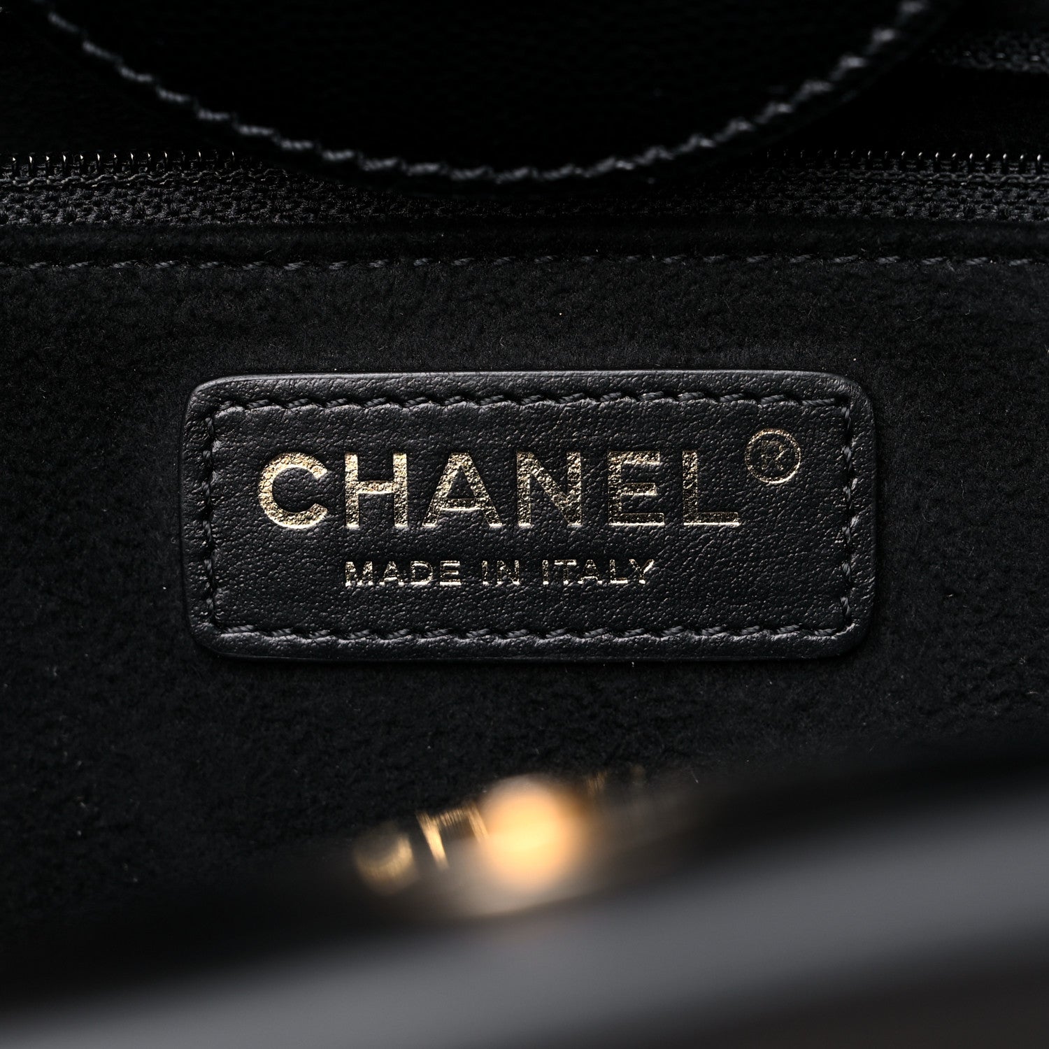 Chanel Caviar Small Studded Deauville Tote Black 6 of 12