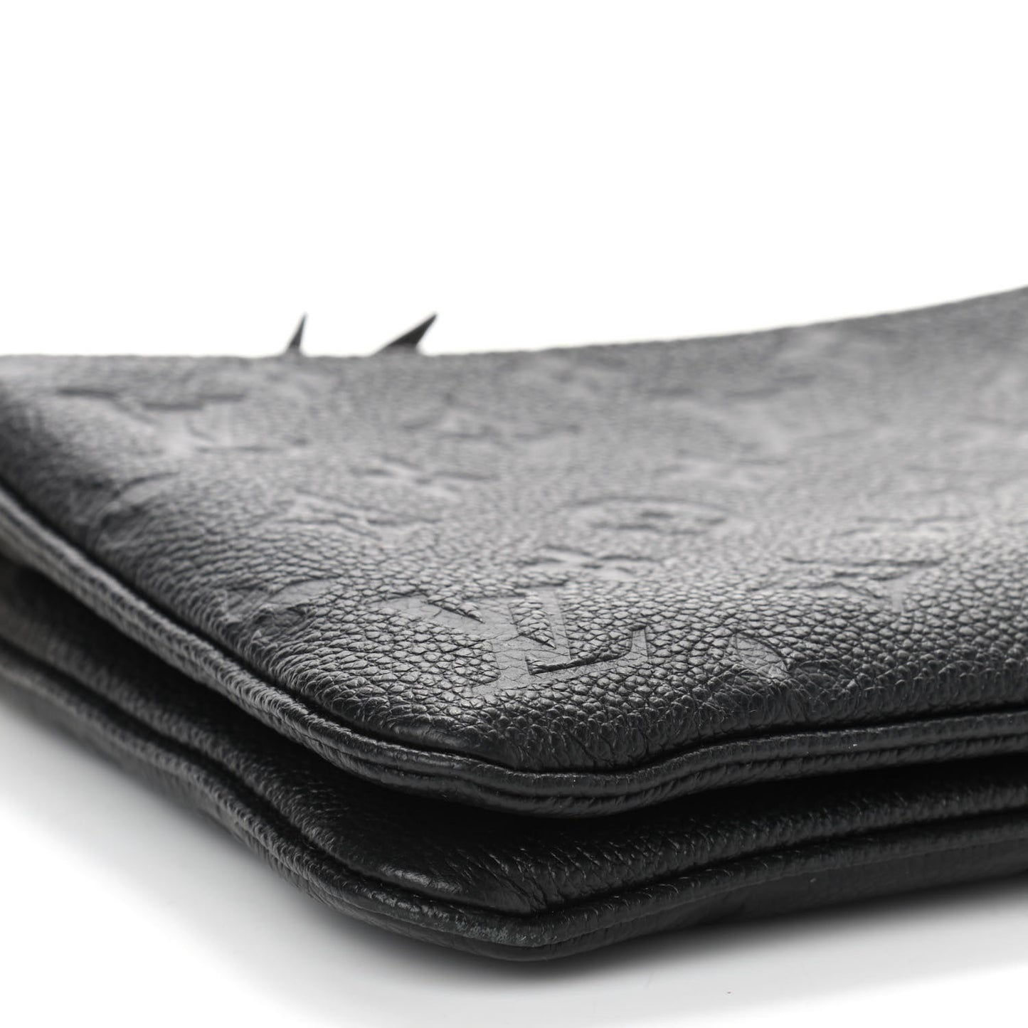 Empreinte Double Zip Pochette Black