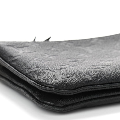 Louis Vuitton Empreinte Double Zip Pochette Black 9 of 10