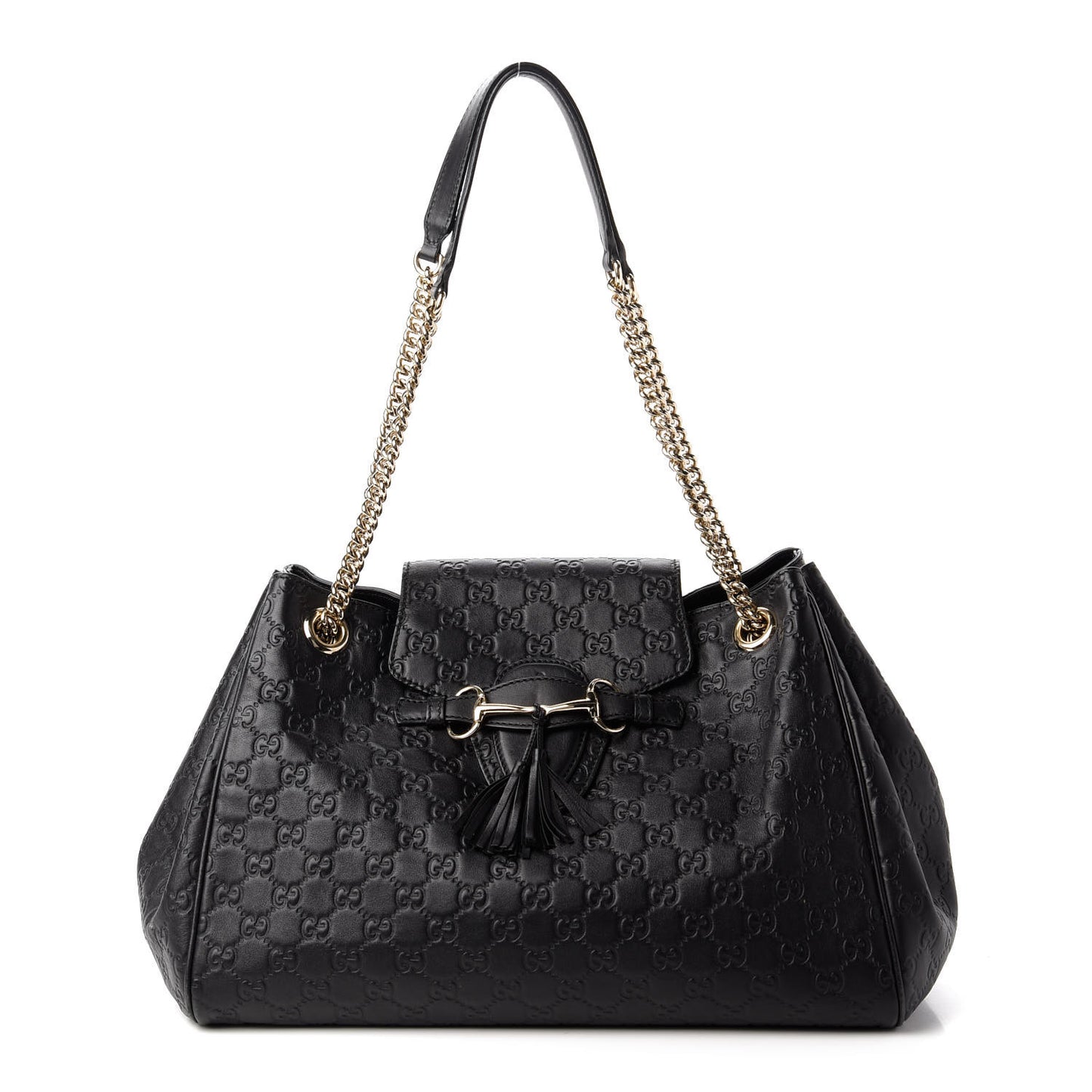 Guccissima Medium Emily Shoulder Bag Black