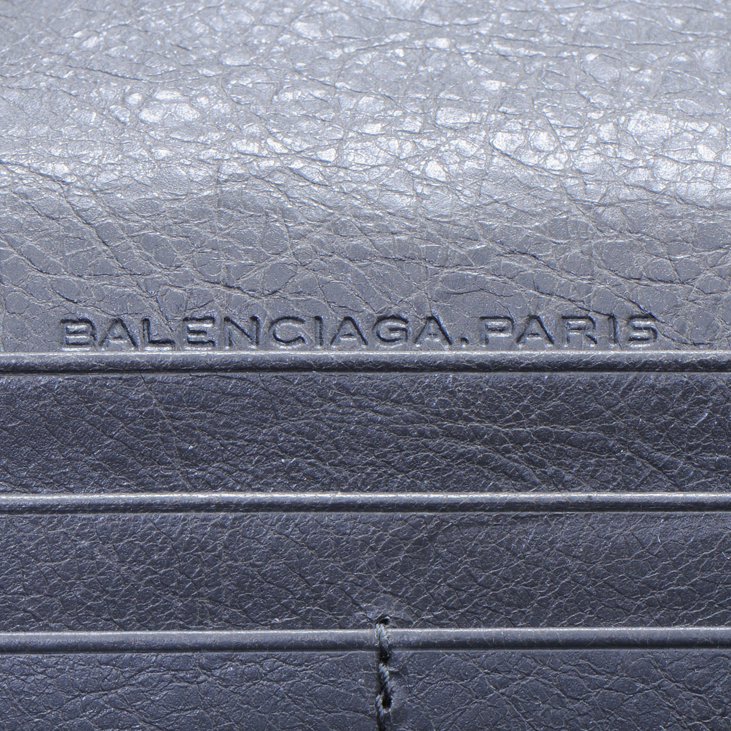 Balenciaga Agneau Giant Money Wallet Gris Tarmac 6 of 7