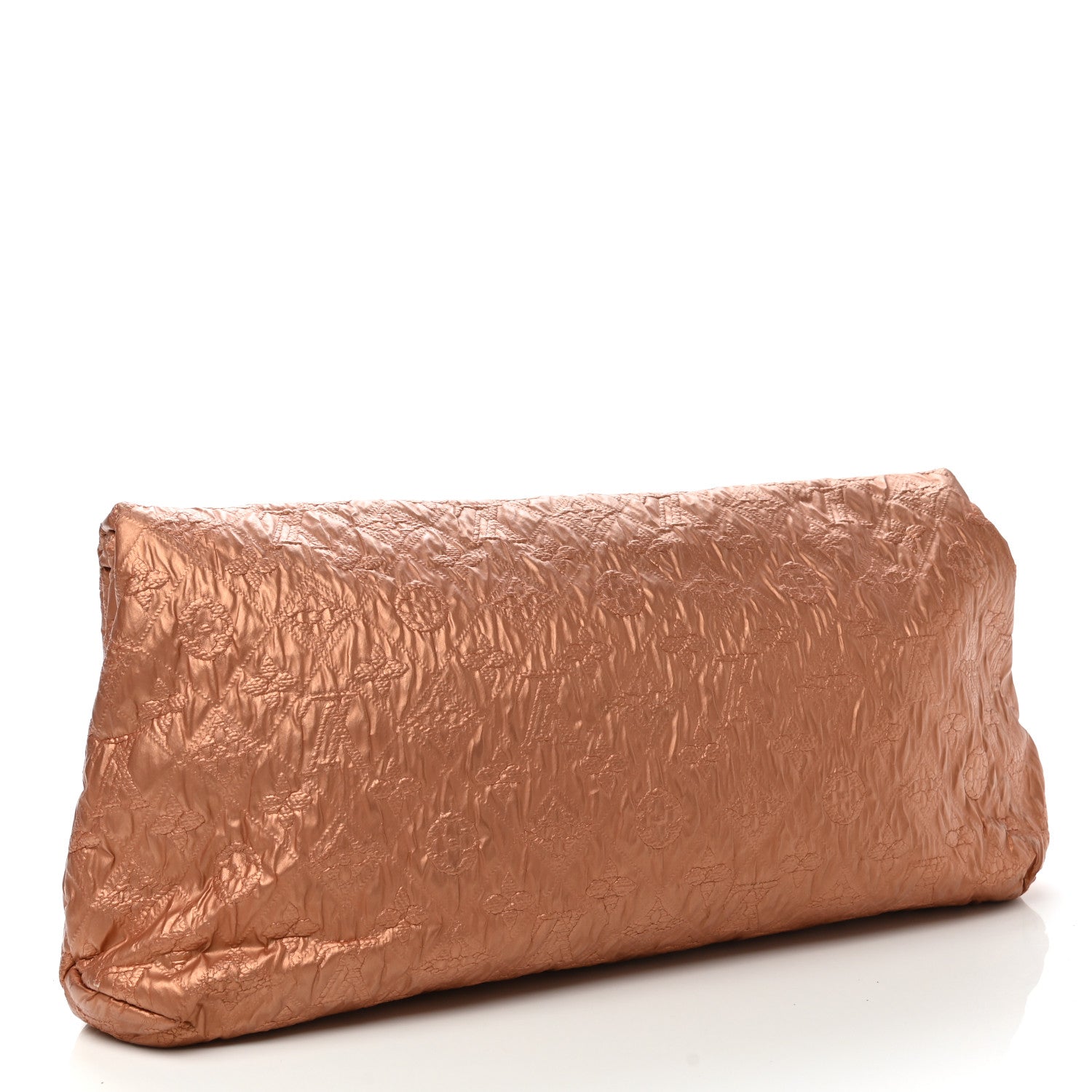 Louis Vuitton Jacquard Quilted Monogram Limelight Clutch GM Rose Gold 3 of 10