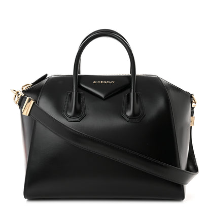 Givenchy Shiny Lord Calfskin Medium Antigona Black 1 of 10