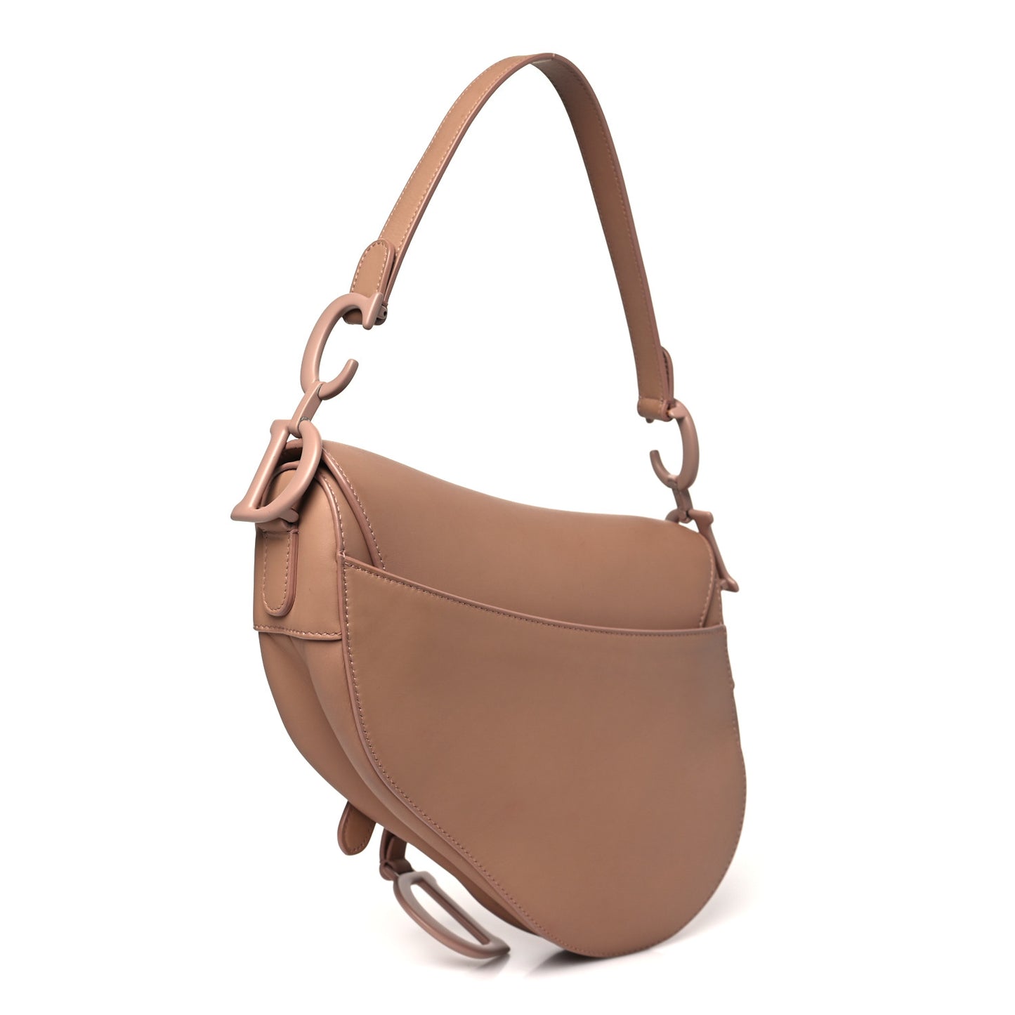 Ultra Matte Calfskin Saddle Bag Blush