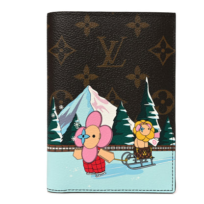 Louis Vuitton Monogram 2023 Christmas Animation Alpine Passport Cover Pink 1 of 6
