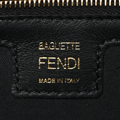 Fendi Nappa FF 1974 Embossed Baguette Black 6 of 11
