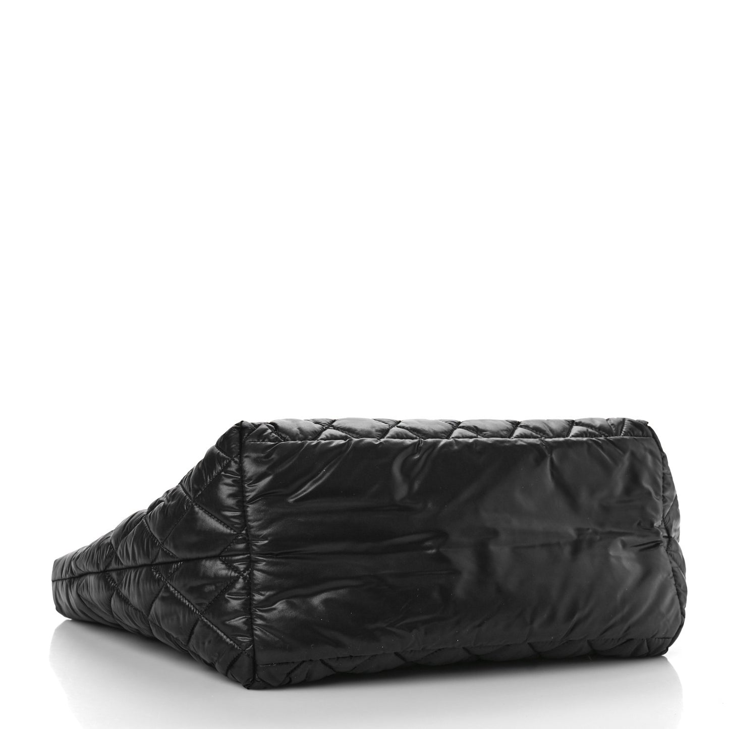 Nylon Quilted Small Coco Cocoon Tote Black
