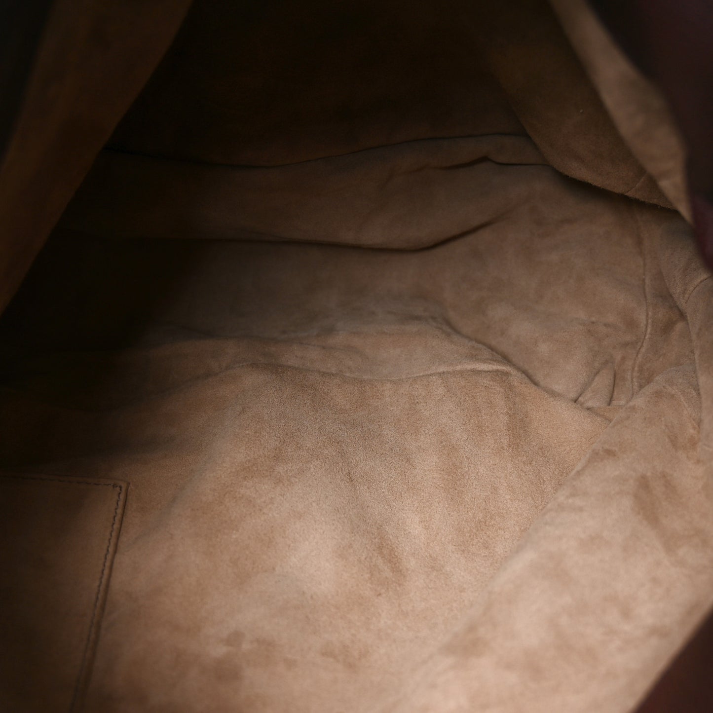 Cervo Deerskin Hobo Burgundy