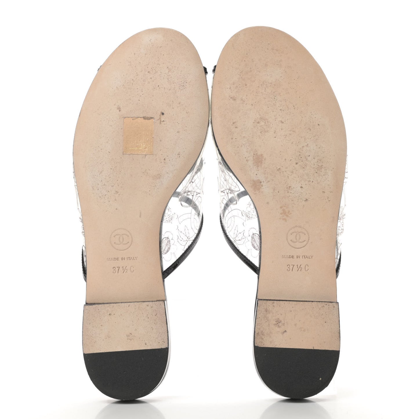 Patent PVC CC Sandal Mule 37.5 Black