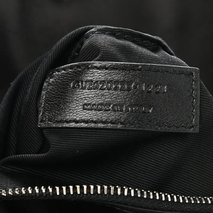 Saint Laurent Lambskin Quilted Toy Loulou Puffer Monogram Chain Satchel Black 8 of 12