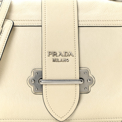 Prada Glace Calfskin Large Soft Cahier Bag White 7 of 9