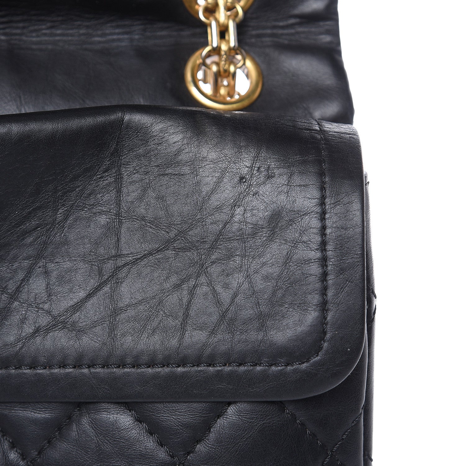 Chanel Aged Calfskin Quilted 2.55 Reissue 226 Flap Black 10 of 14