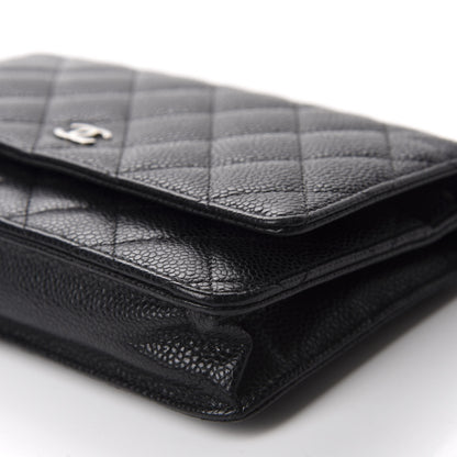 Chanel Caviar Quilted Wallet On Chain WOC Black 7 of 12