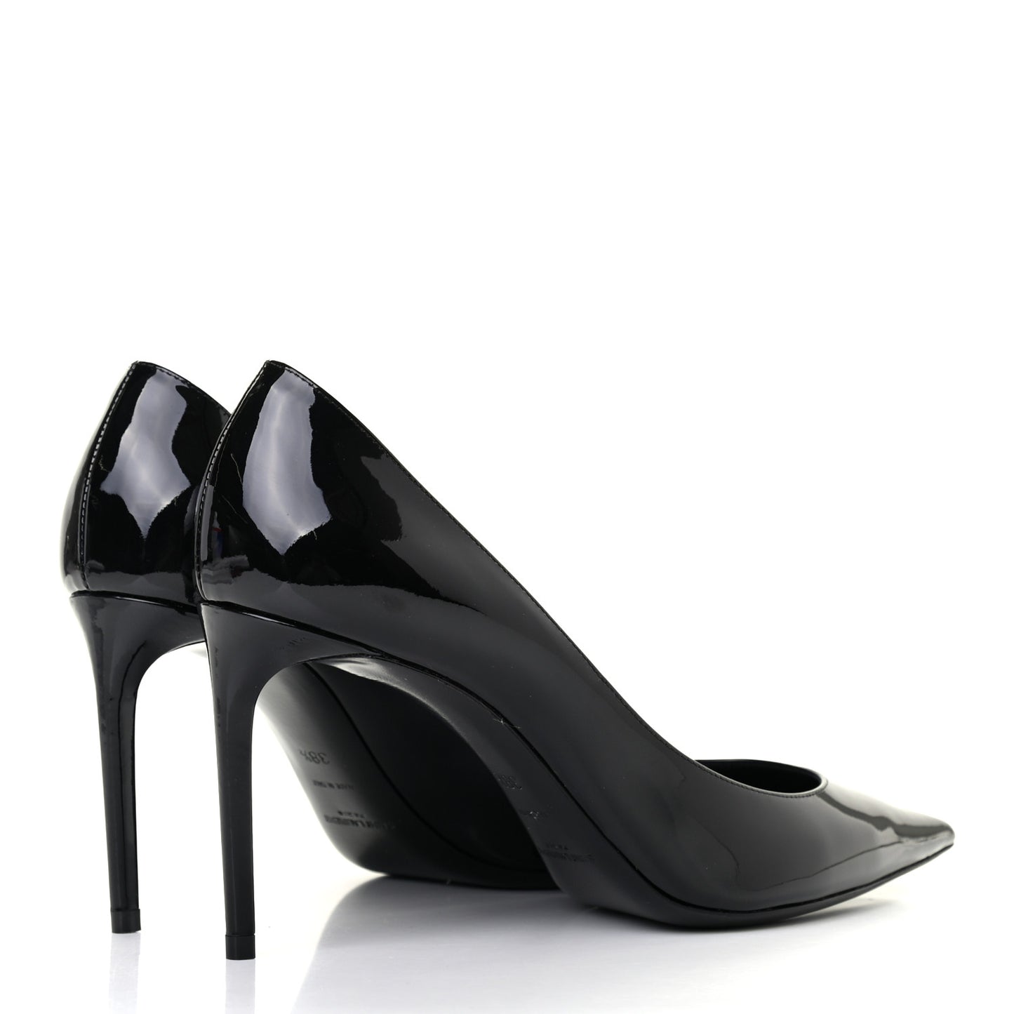 Patent Calfskin Zoe 85 Pumps 38.5 Black