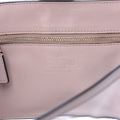 Valentino Garavani PVC Nappa Naked Medium Glam Lock Rockstud Flap Poudre 6 of 10