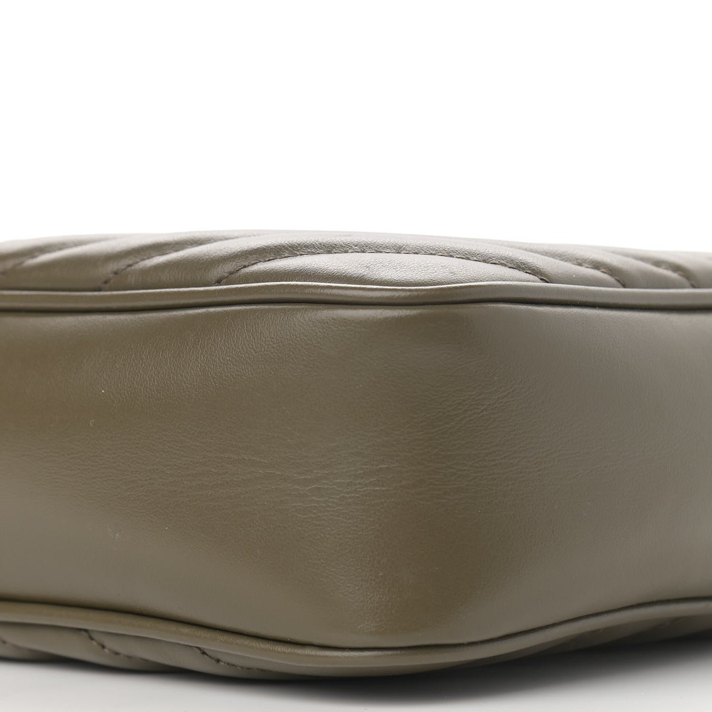Calfskin Matelasse Monogram Lou Camera Bag Military Olive