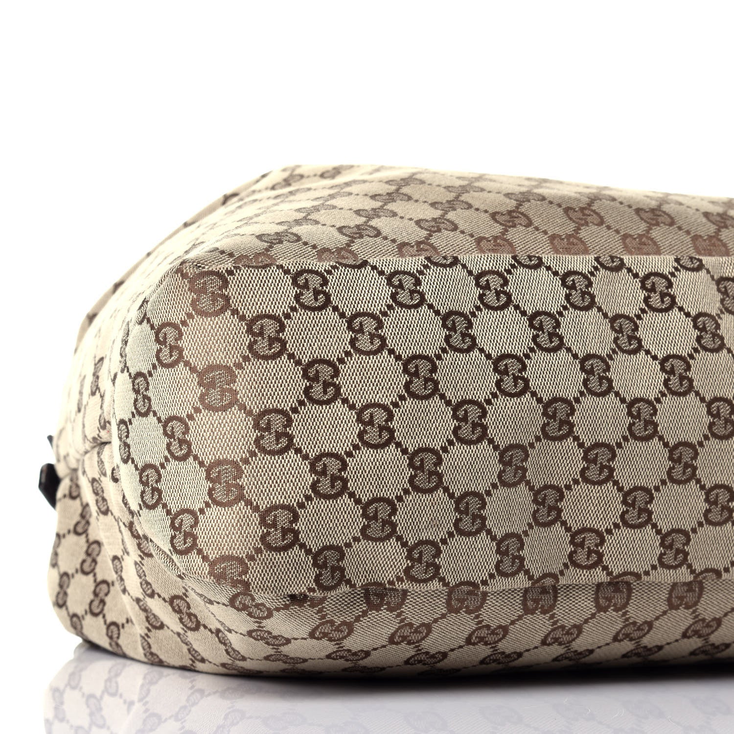 Gucci Monogram Large Horsebit Chain Hobo Dark Brown 8 of 9