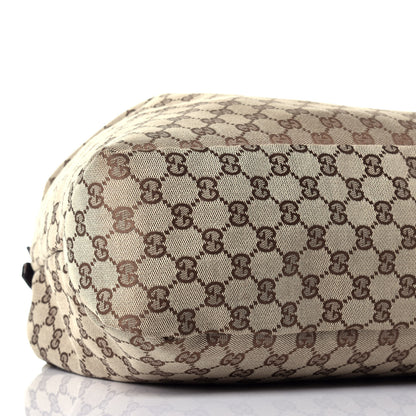 Gucci Monogram Large Horsebit Chain Hobo Dark Brown 8 of 9