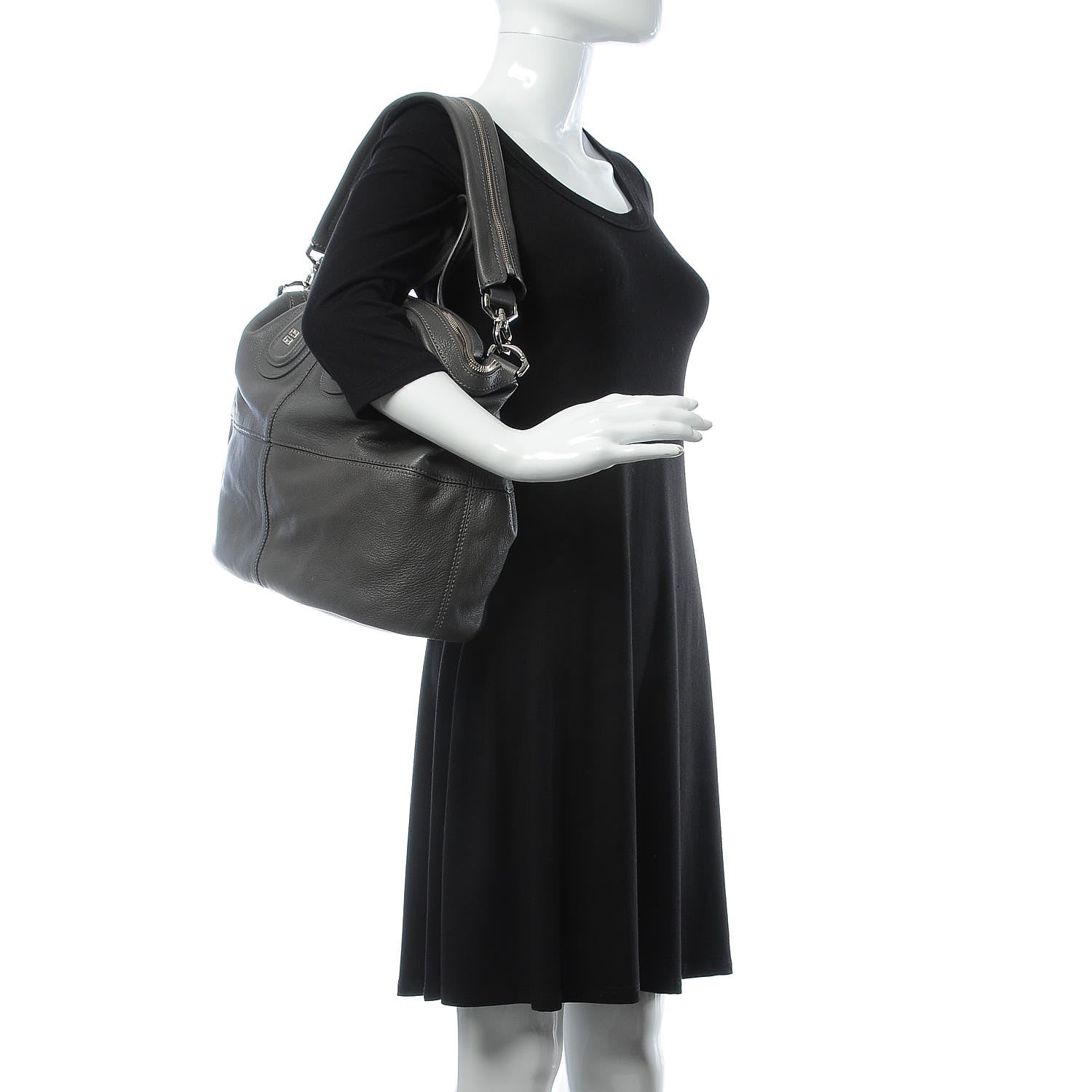 Givenchy Sugar Goatskin Medium Nightingale Elephant Grey 2 of 21