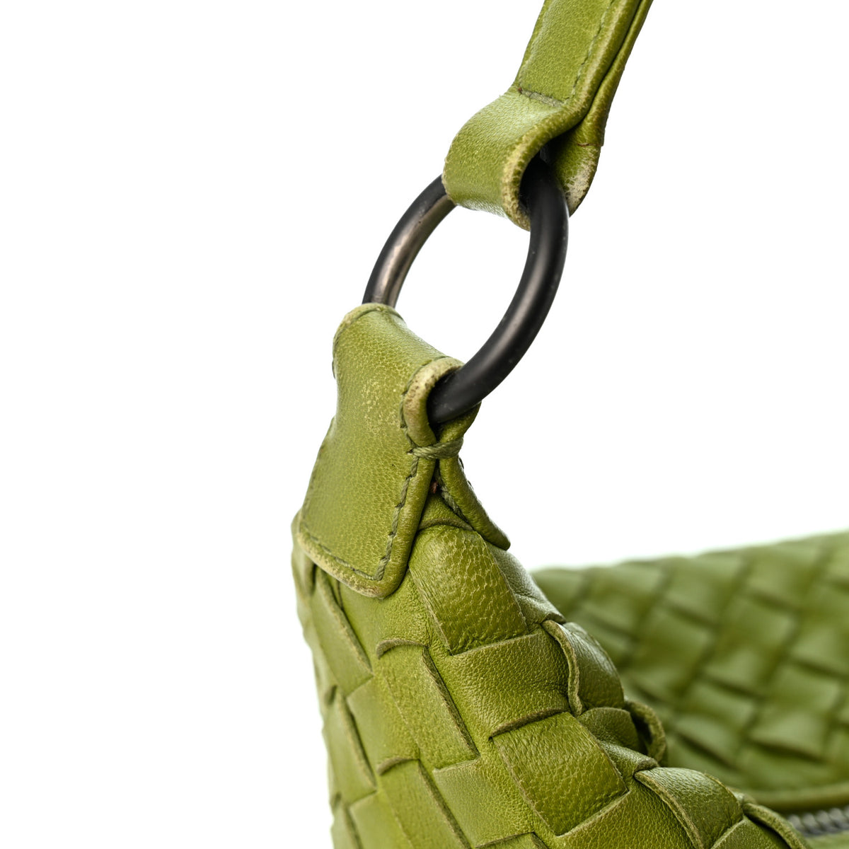 Nappa Intrecciato Small Shoulder Bag Assenzio