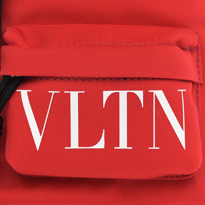 Valentino Garavani Nylon VLTN Print Mini Backpack Red White 7 of 9
