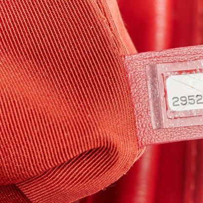 Chanel Aged Calfskin Quilted Medium Gabrielle Logo Hobo Red 7 of 11