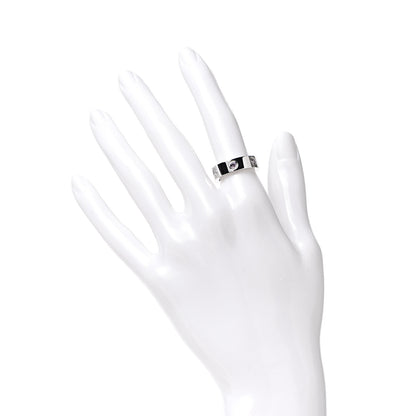Cartier 18K White Gold Sapphire Spinel Amethyst 5.5mm LOVE Ring 51 5.75 2 of 6