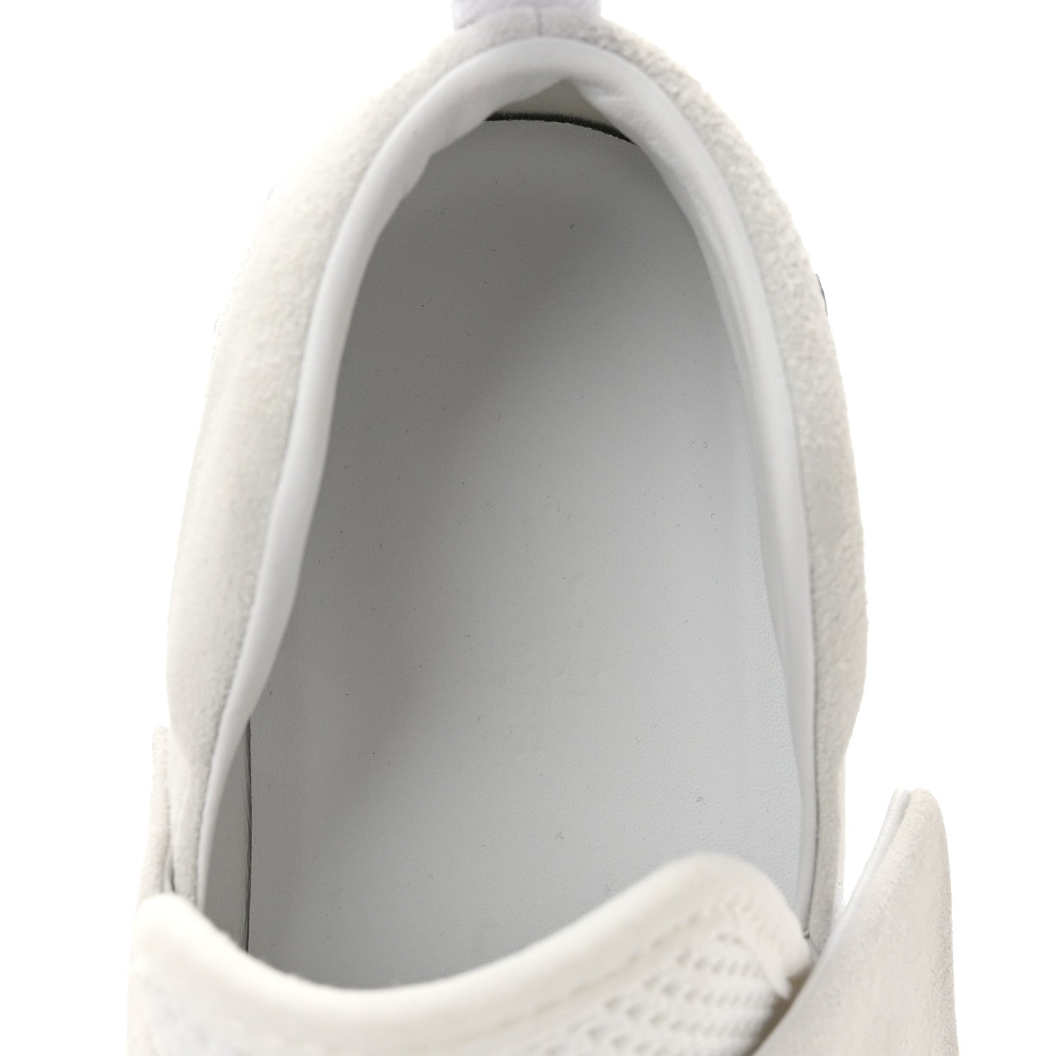 Hermes Suede Goatskin Mesh Fabric H Sneakers 38 White 7 of 10