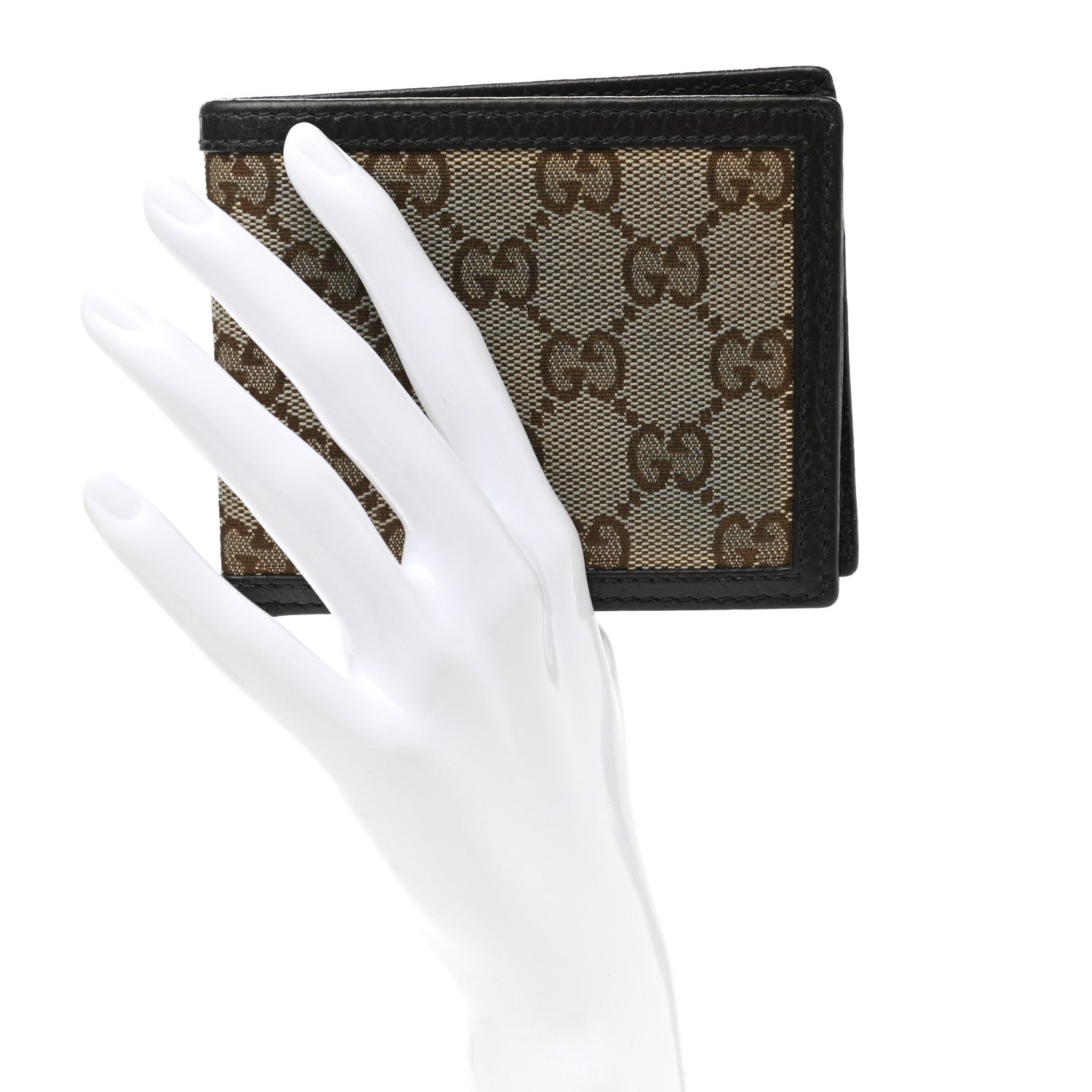 Gucci Monogram Bi-Fold Wallet Dark Brown 2 of 7