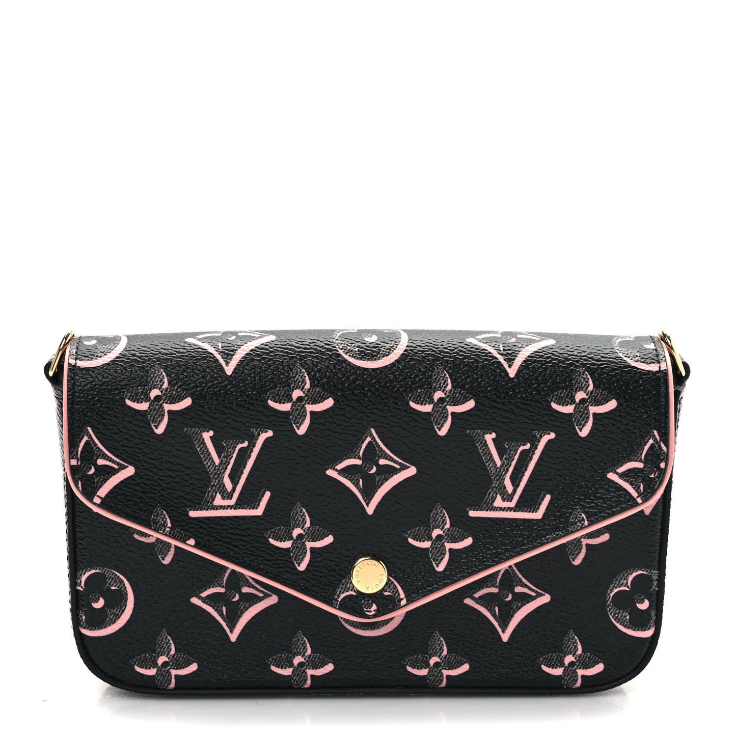 Monogram Fall For You Felicie Strap & Go Black