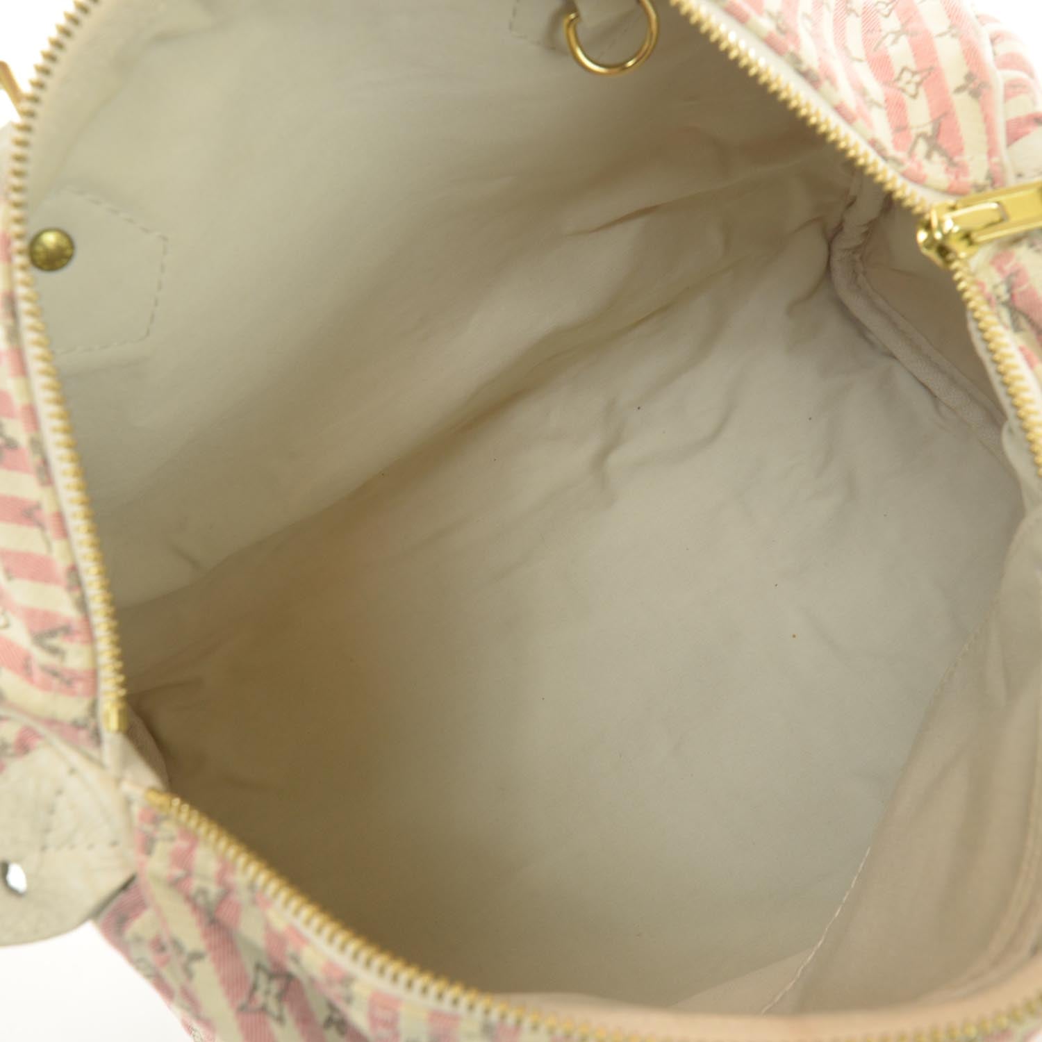 Louis Vuitton Mini Lin Croisette Speedy 30 Rouge 6 of 7