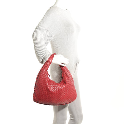 Bottega Veneta Nappa Intrecciato Medium Veneta Hobo Carmine 2 of 8