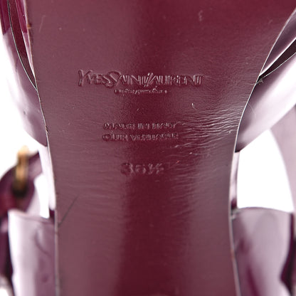 Saint Laurent Patent Tribute Stud Platform Sandals 36.5 Fuchsia 6 of 12