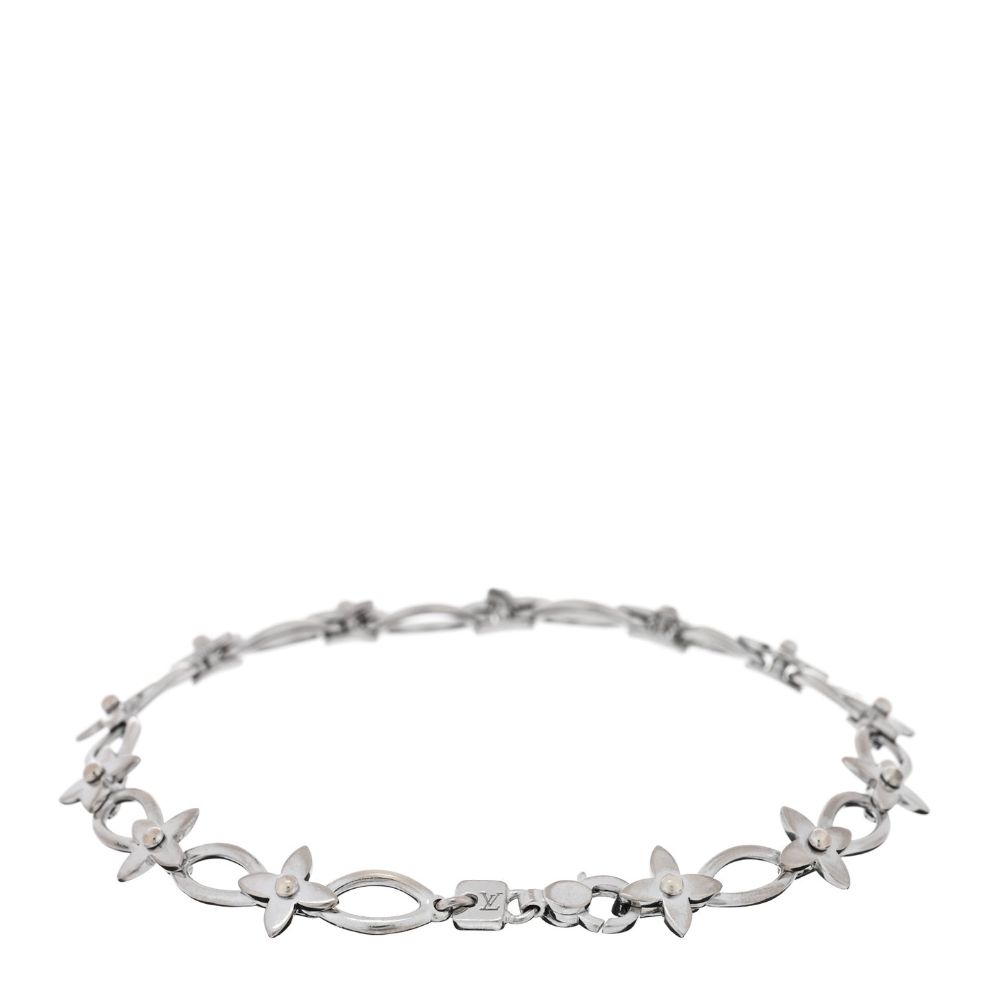 18k White Yellow Gold Idylle Blossom Link Bracelet